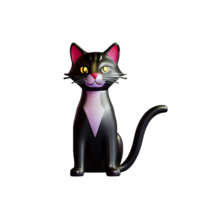 Cat 3d illustration icon png