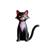 gatto 3d illustrazione icona png