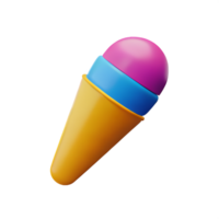 gelo creme 3d ícone ilustração png