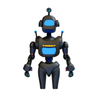 automation industry with 3d icon render ai robot png