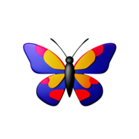 papillon 3d icône illustration png