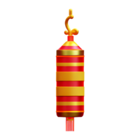 chinese new year icon firecracker 3d render png