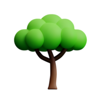 árbol 3d icono ilustración png