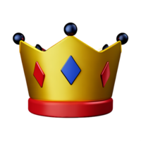 crown 3d icon illustration png