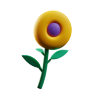 bloemen 3d icoon illustratie png