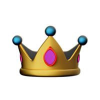 couronne 3d icône illustration png