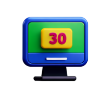 computer 3d icon illustration png