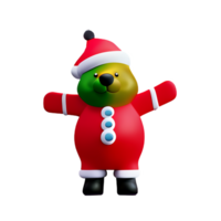 vrolijk Kerstmis 3d renderen icoon illustratie png