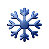 snöflinga 3d tolkning ikon illustration png