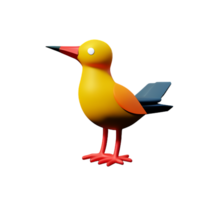 mooi vogelstand 3d icoon illustratie png