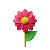 flor 3d ilustración icono png