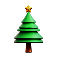 christmas 3d christmas tree with shiny ornaments png