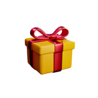 gift 3d icon illustration png