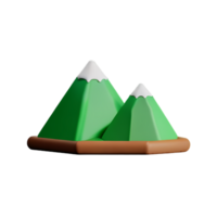 montagna 3d icona illustrazione png