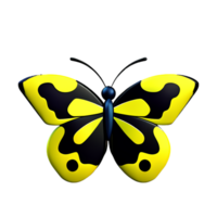 farfalla 3d icona illustrazione png