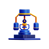 automatisering industrie met 3d icoon geven ai robot png