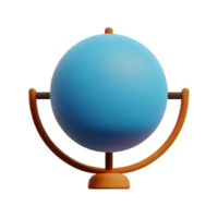 globe 3d le rendu icône illustration png