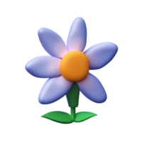 flower 3d illustration icon png