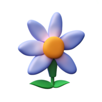 flor 3d ilustração ícone png