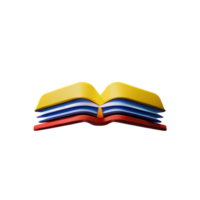 libro 3d icono ilustración png