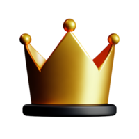 crown 3d icon illustration png