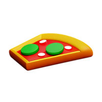 Pizza 3d icono ilustración png