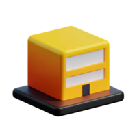 building 3d rendering icon illustration png