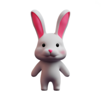 rabbit 3d icon illustration png