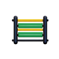 3d illustration of abacus school education icon png