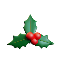 weihnachten 3d mistel symbol illustration png