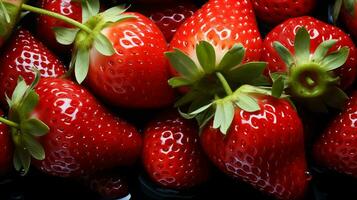 Beauty of strawberry, Generative Ai photo