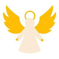 angel christmas saint decoration tree icon element vector