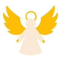 angel christmas saint decoration tree icon element vector