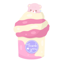 Strawberry cupcake clipart png