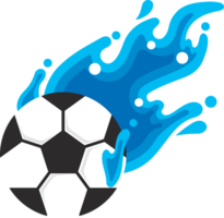 fútbol volador agua pelota icono png
