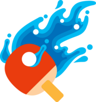table tennis flying water ball icon png
