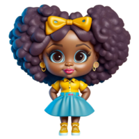 Retro Mini Dolls Enhanced AI Generated png