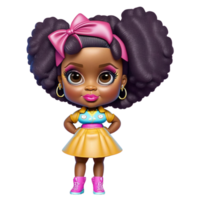 Retro Mini Dolls Enhanced AI Generated png