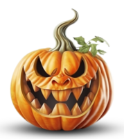 halloween pumpa element. generativ ai png