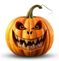 halloween pumpa element. generativ ai png