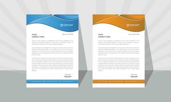 modern letterhead design template. vector