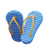 3d illustratie van slippers png