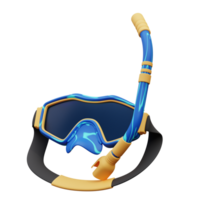 3D illustration of diving goggles png