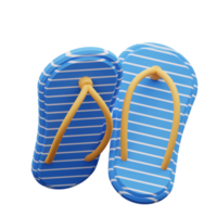 3d illustratie van slippers png