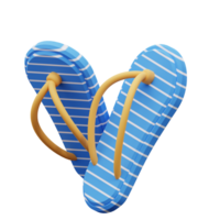 3d illustratie van slippers png