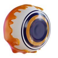 3d ilustración de Halloween ojos png