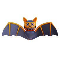 3d illustration of Halloweens bats png