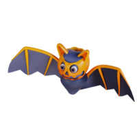3d illustration of Halloweens bats png