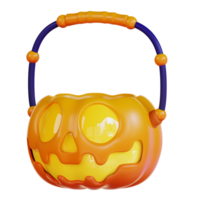 3d illustration of pumpkin can png