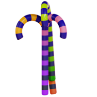 3d illustration of candy stick png